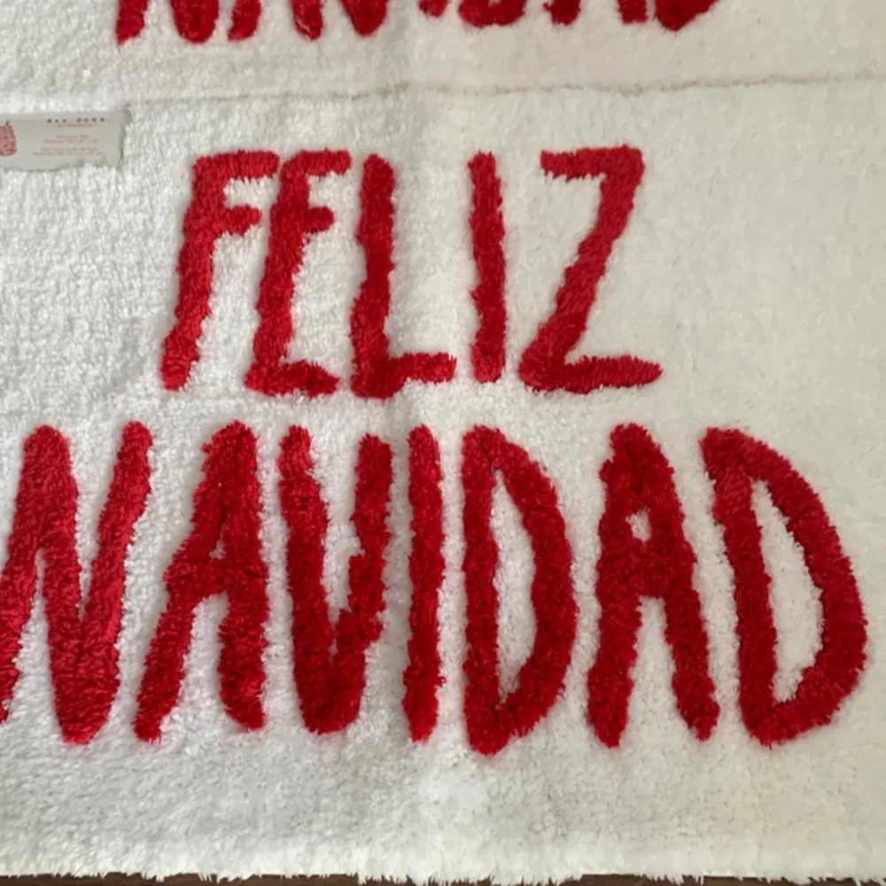 RAE Dunn bathroom mat set feliz navidad